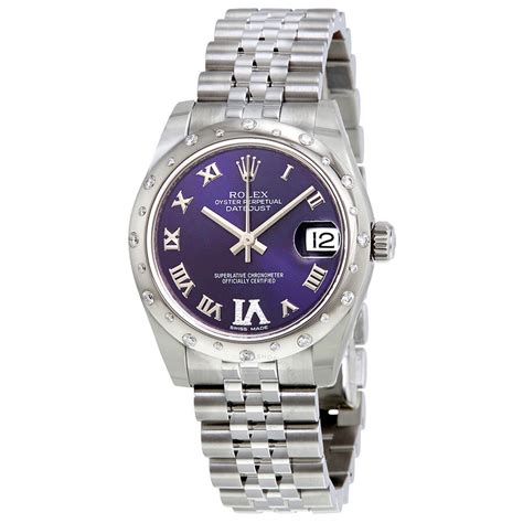 rolex datejust 31 purple|rolex oyster perpetual datejust 31.